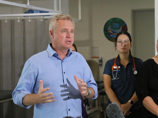 Premier Jeremy Rockliff during a media event at the Royal Hobart Hospital on Monday, February 27, 2023.