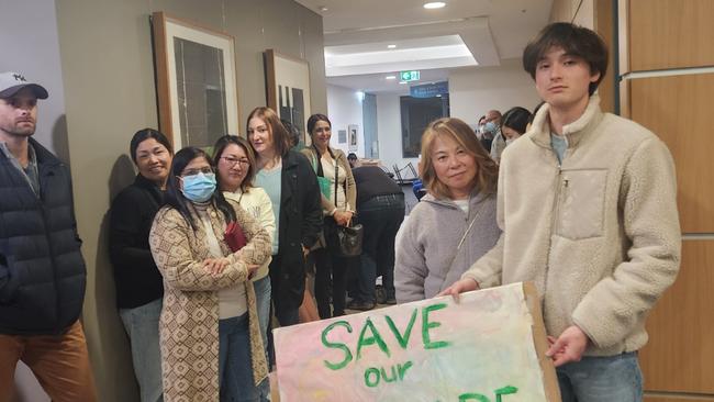 Parents packed Willoughby Council’s chambers on Monday to oppose the privatisation.