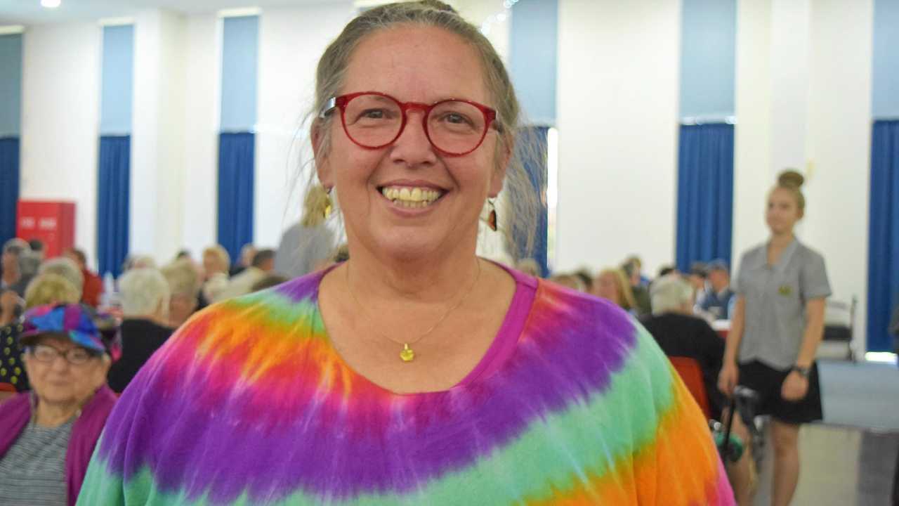 HAPPY VIBES: Kim Tompson is the first certified laughter yoga instructor in the Central Highlands. Picture: Aden Stokes