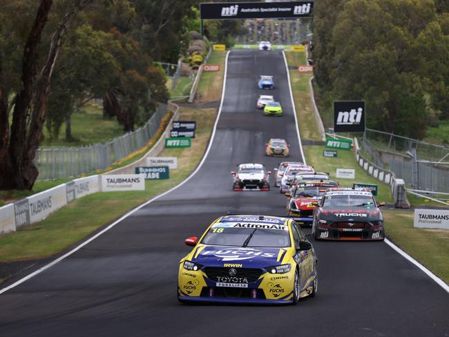 BATHURST, AUSTRALIA - OCTOBER 18: In this handout photo provided by Edge Photographics Mark Winterbottom drives the #18 Irwin Racing Holden Commodore ZB during the Bathurst 1000 which is part of the 2020 Supercars Championship, at Mount Panorama on October 18, 2020 in Bathurst, Australia.  (Photo by Handout/Mark Horsburgh/Edge Photographics via Getty Images)