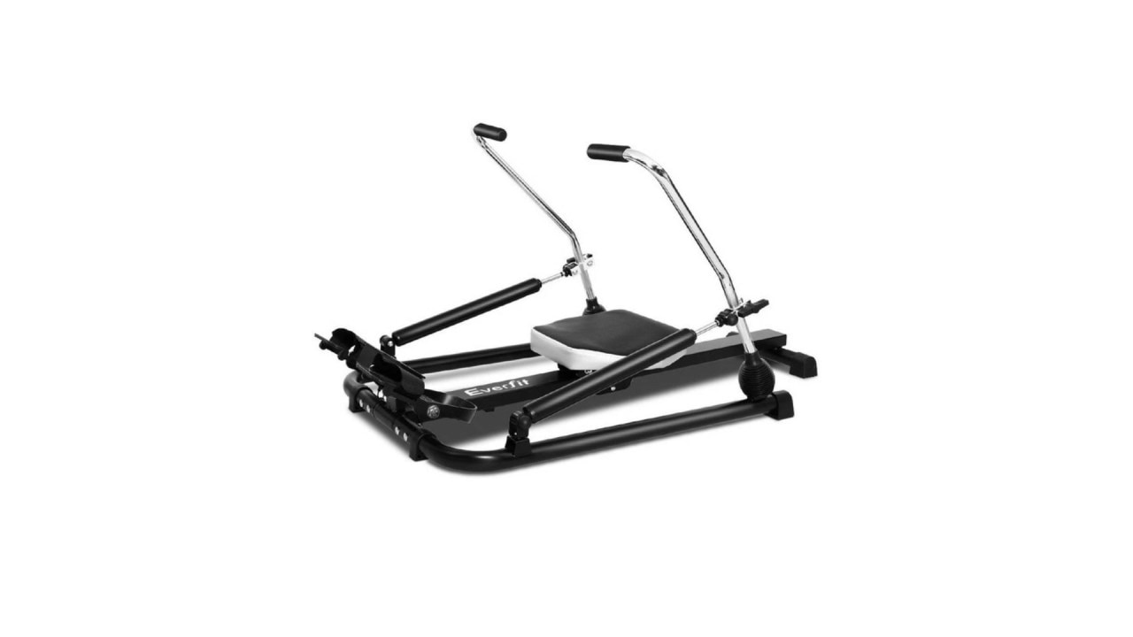 This is the best budget rowing machine with all the basics you need for a full body workout. Image: Myer