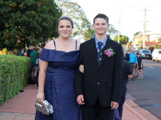 Crystal Beecham and Ben at the 2023 Isis State High School formal. Image credit: Isis SHS.