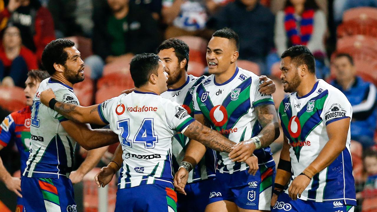 Ken Maumalo celebrates scoring a second-half try