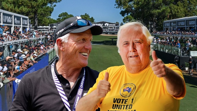 Clive and The Shark: Inside secret plan to bring LIV Golf to Qld