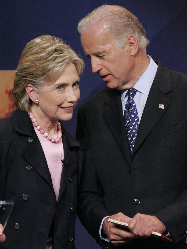 Hillary Clinton and Joe Biden