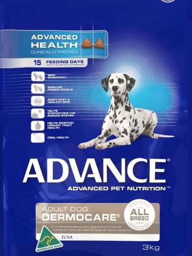 Advance Dermocare dog food has been pulled from shelves at 500 pet stores nationwide.