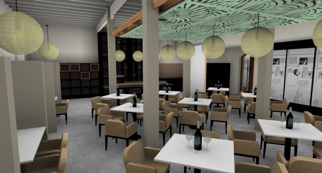 Image of the proposed new cellar door upgrade at Seppeltsfield. Picture supplied