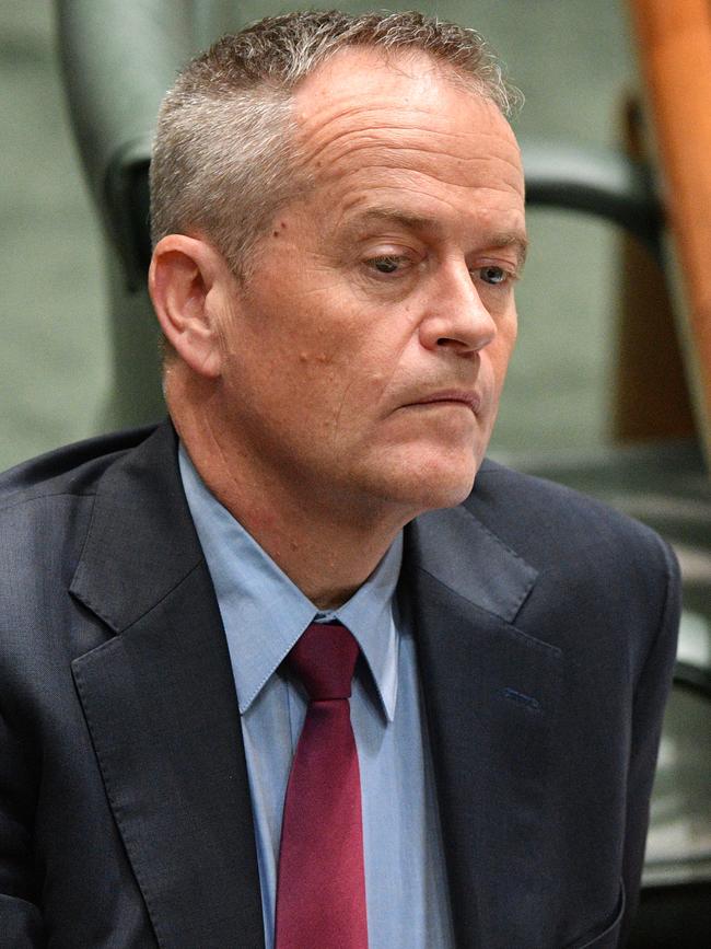 Hanson’s backing will not impress Bill Shorten, who has vehemently opposed the personal income tax cuts. Picture: AAP Image/Mick Tsikas