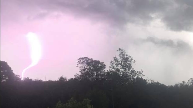 Photo: Marguerita Vorobioff captured this lightning strike over Imbil yesterday afternoon.