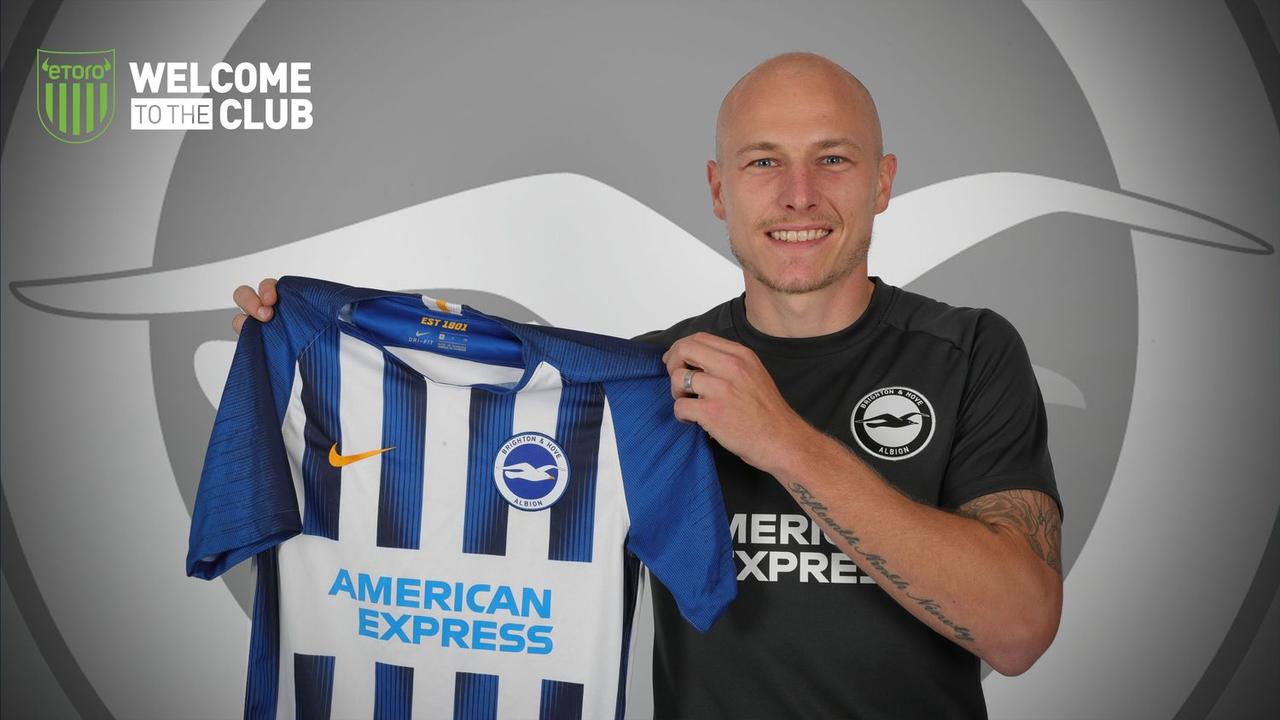 Aaron Mooy unveiled as a Brighton player.