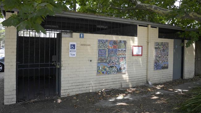 The toilet block near Croydon station has been locked since 2014. Picture: Andy Brownbill