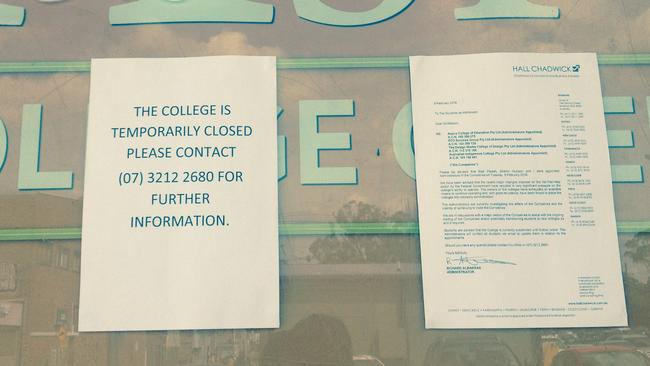 Aspire College of Education collapsed in February.