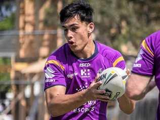 GYMPIE'S STORM: Tino Fa'asuamaleaui is causing a stir in Melbourne in his bid to break into the Storm's NRL senior team. Picture: Melbourne Storm