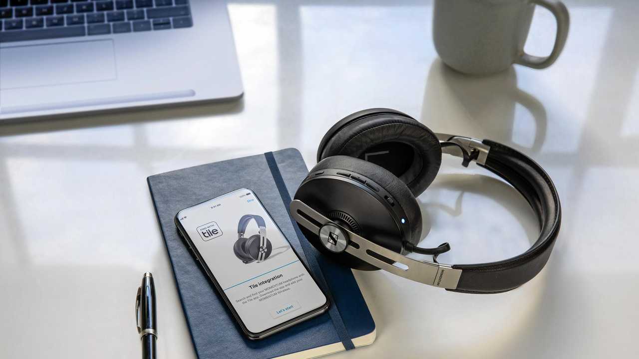 TRACKER: Sennheiser Momentum Wireless headphones feature a integrated Bluetooth TILE technology tracker so you can find them.