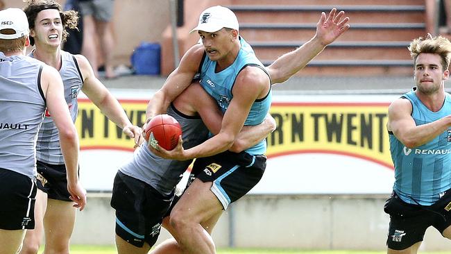 Sam Powell-Pepper at Port Adelaide training. Picture: Sarah Reed.
