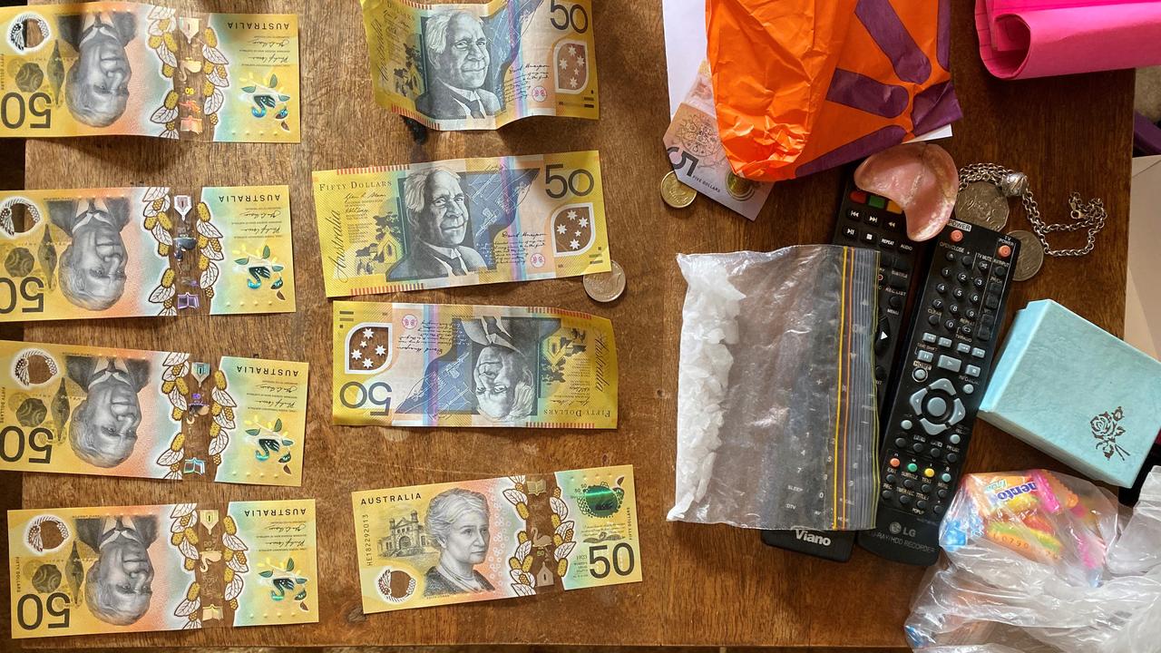 Some of the cash and drugs seized from one of the South Burnett properties during Operation Butza. (Photo: Queensland Police Service)