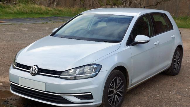 A VW alleged to have been stolen from the Peninsula Aquatic Recreational Centre on June 16.