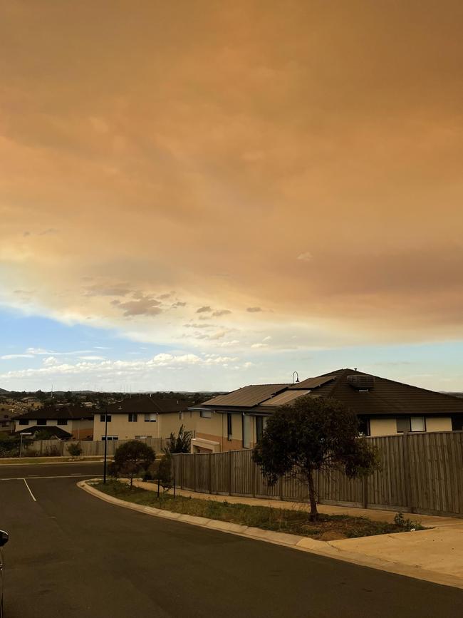 The fires have sent smoke over Sunbury.