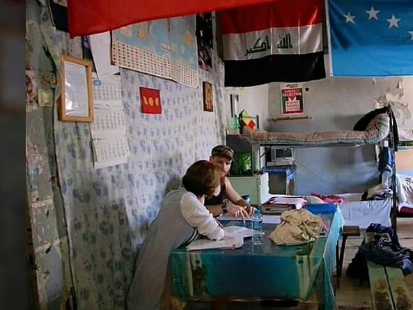 Jock Palfreeman inside a Bulgarian jail cell. Picture: Supplied