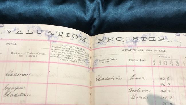 A record from the early 20th century listing Coon Street in Gladstone. Picture: Gladstone Regional Council.