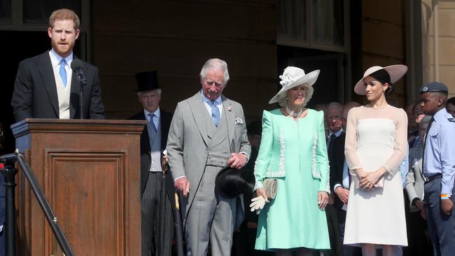 Prince Harry, Prince Charles, Camilla, Duchess of Cornwall and Meghan, Duchess of Sussex on May 22, 2018 in London, England. Picture: Chris Jackson/Chris Jackson/Getty Images