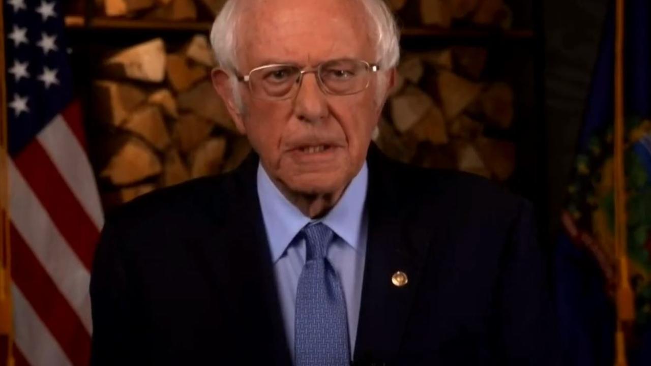 Bernie Sanders at the Democratic National Convention.