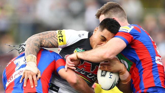 Penrith couldn’t get it going all day. Photo by Matt Blyth/Getty Images.