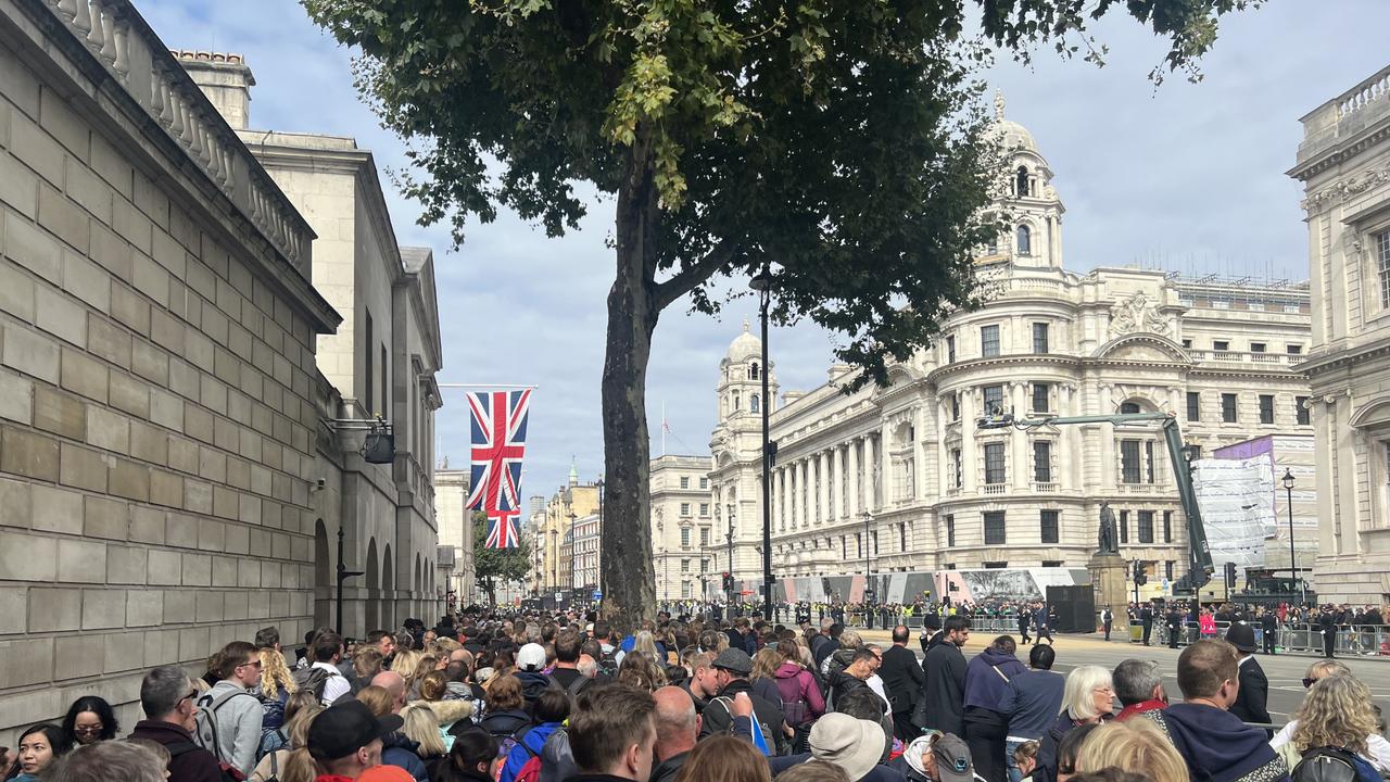 Chaos on streets of central London with people unable to exit the crowd almost an hour after the procession ended.