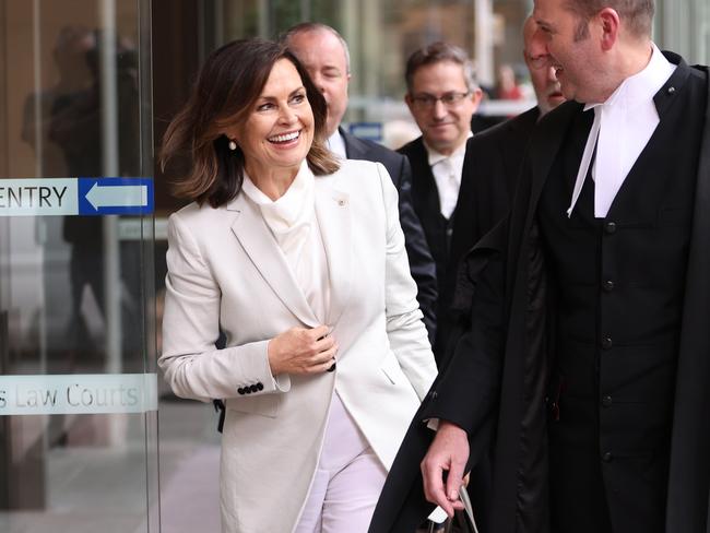 SYDNEY, AUSTRALIA - NewsWire Photos FEBRUARY 14, 2024: Lisa Wilkinson pictured leaving federal court, Sydney CBD. Bruce Lehrmann defamation case against Network 10 and Lisa Wilkinson. Returning to court for Wilkinson's claim against Ten to pay her legal bills.Picture: NCA NewsWire / Damian Shaw