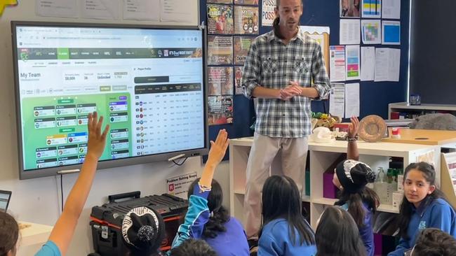 Ryan Kimberley teaches SuperCoach maths at Thomastown East Primary School.