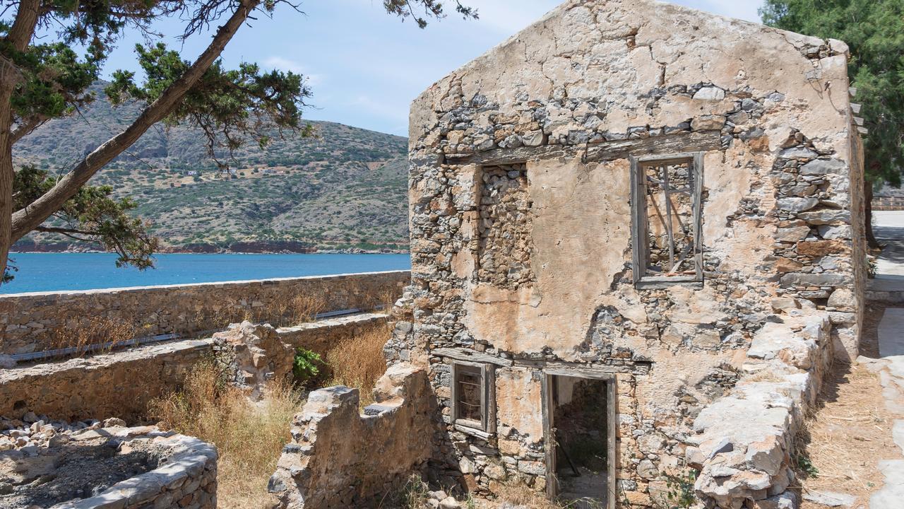 Former leper colony buildings on Spinalonga (Kalydon) Island. Picture: Alamy