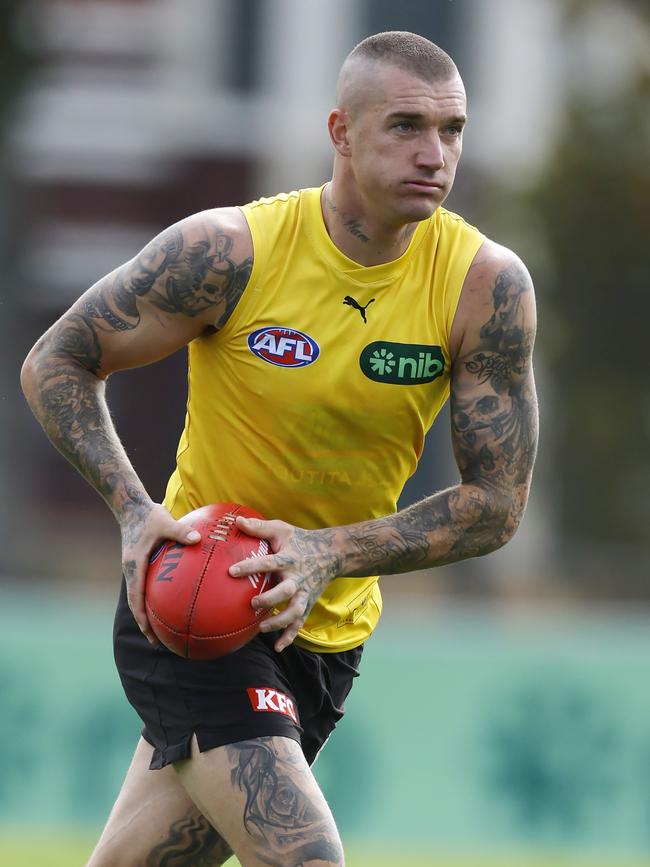 Dustin Martin is set for a return to Richmond’s midfield this year. Picture: Michael Klein