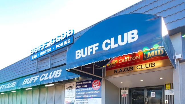 At least 150 patrons to the Buff Club have been deemed close contacts. Picture: Glenn Campbell