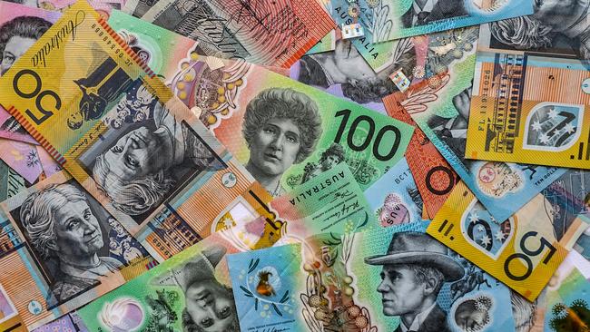 Saving rates are falling below inflation and those holding cash are going backwards. Picture: NewsWire / Nicholas Eagar