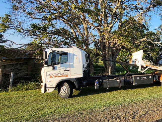 JP Autos & Towing at the scene of a two car crash on the Casino Coraki Rd at Tatham on Monday. Picture: JP Autos & Towing