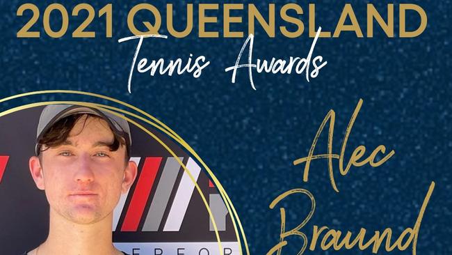 Alec Braund had a remarkable 2021 season. Picture: Tennis Australia