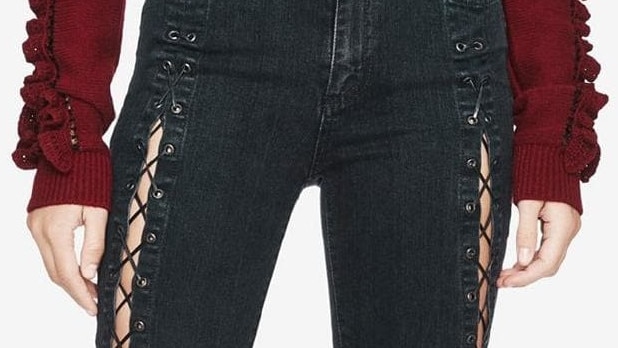 Jonathan Simkhai’s lace-up jeans. Nope.