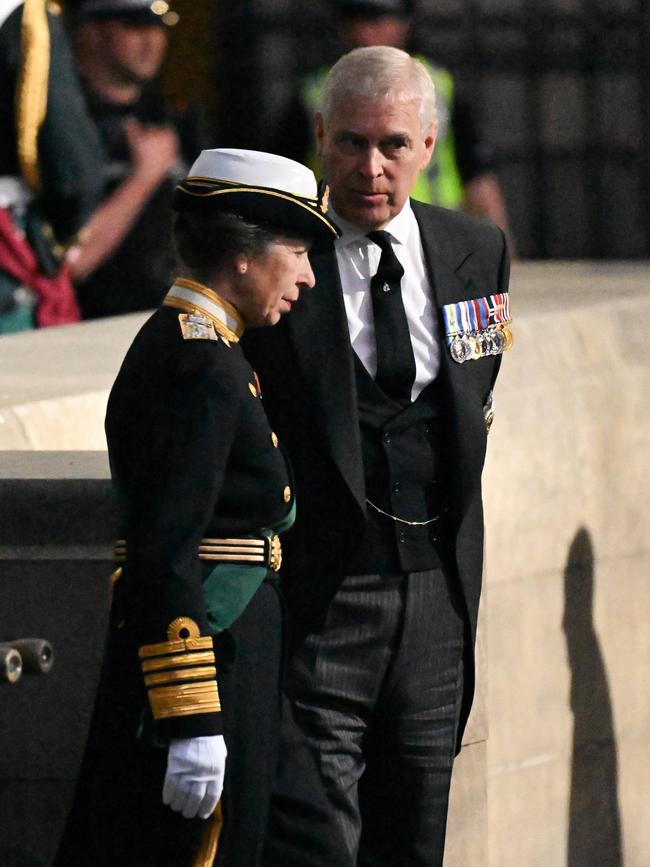 Princess Anne, Princess Royal and Prince Andrew, Duke of York.