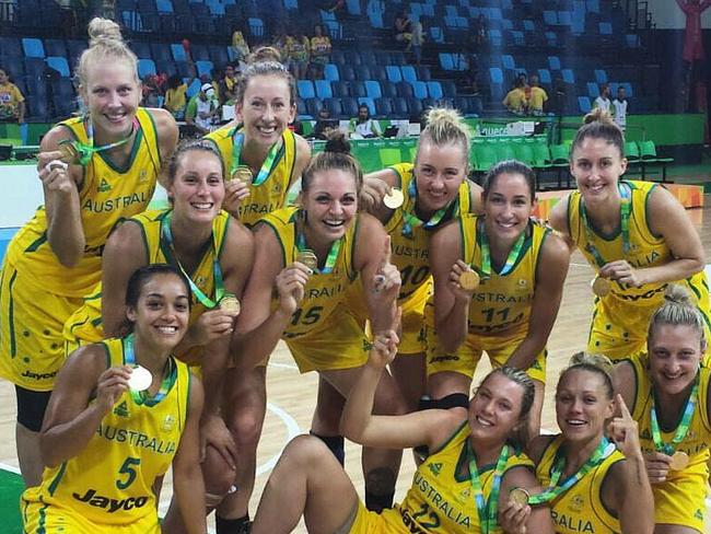 The Opals, Basket Ball, Australia's winning team in the Rio 'test' event -- Australia women's national basketball team The Australian women's national basketball team is the women's basketball team representing Australia in FIBA international competitions. The team is nicknamed the Opals, after the brightly coloured gemstone, common to the country