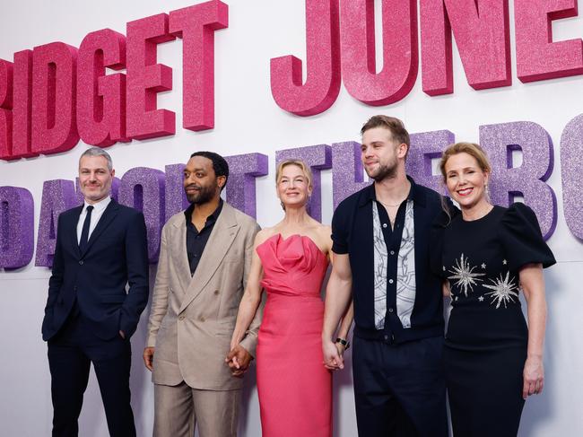 From left to right: director Michael Morris, Ejiofor, Zellweger, Woodall and Sally Phillips. Picture: Hanna Lassen/Getty Images