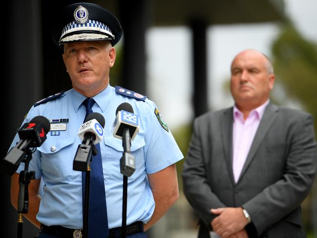 NSW Police Commissioner Mick Fuller and Police Minister David Elliott have slammed the missing medicos. Picture: Dan Himbrechts/AAP