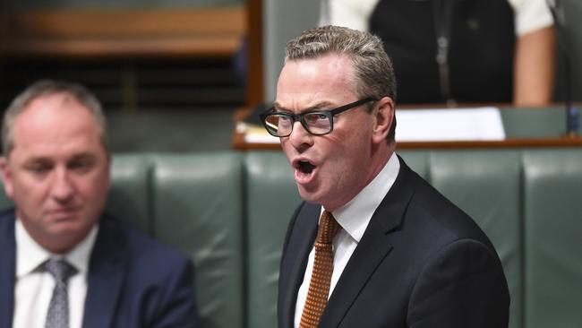 Cabinet minister Christopher Pyne: “It’s highly unlikely anything untoward occurred”.