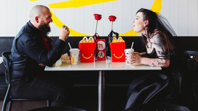 Just McMarried! Qld newlyweds’ sweet fast-food photos