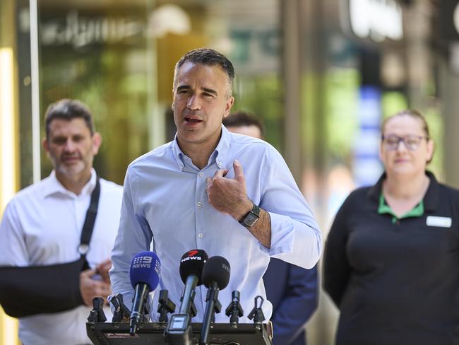 Premier Peter Malinauskas in Rundle Mall, Adelaide, Sunday, Oct. 27, 2024. Picture: Matt Loxton