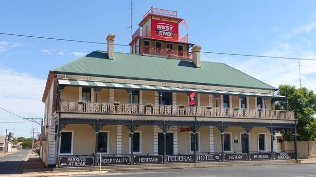 The Federal Hotel is currently on sale as a freehold business. Picture: Langfords Hotel Brokers