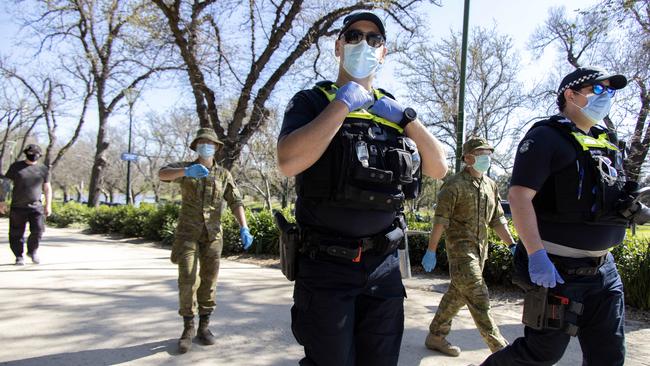 Victoria Police decided to soften its enforcement vigour of the early pandemic days. Picture: David Geraghty