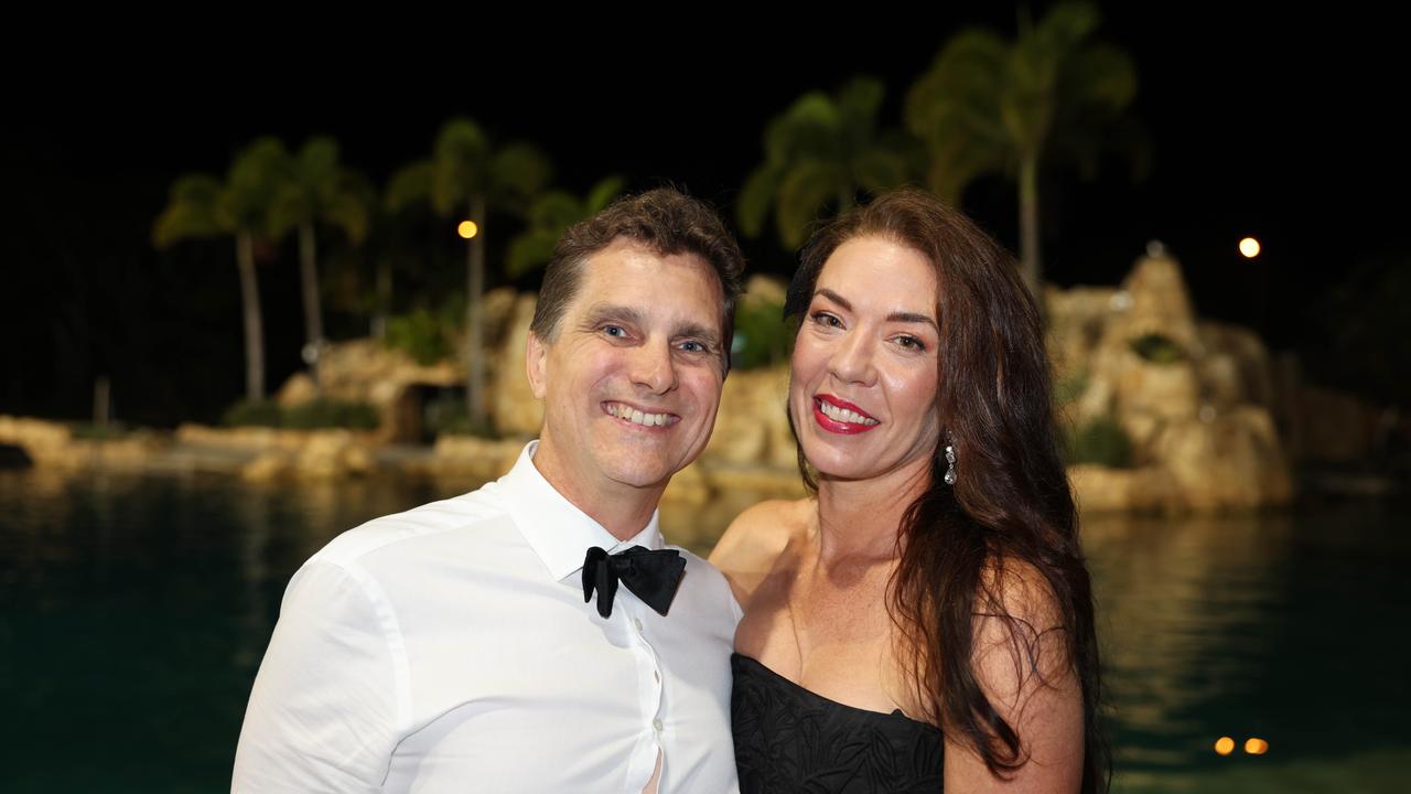 Anthony Folliott and Julianne Davies at the Surf Life Saving Queensland Point Danger Branch centennial celebration at Sea World for Gold Coast at Large. Picture, Portia Large.