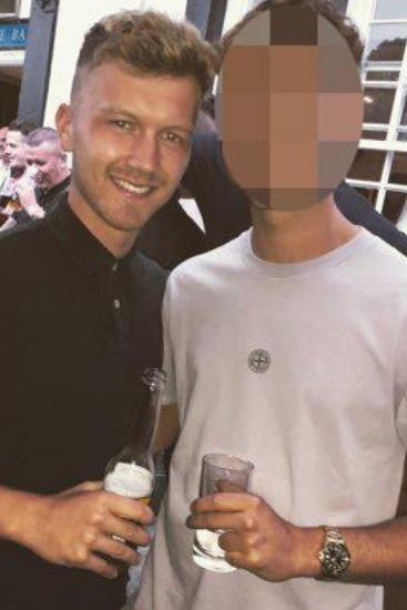 Brad, left, pictured with a friend, was shocked by the response. Source: The Sun