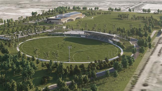 How Hawthorn’s new facility will look.