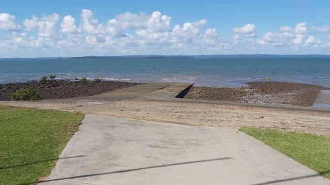 The Cleveland Yacht Club’s boat ramp.